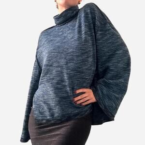 Free people turtleneck sweater blue